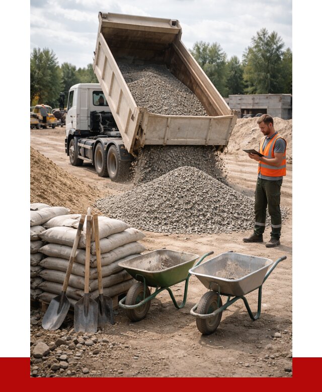Доставка нерудных материалов в Куйбышеве от 1244 руб. | ПРОНЕРУДКбш