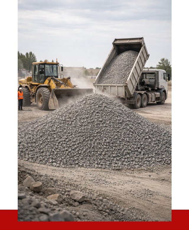 Купить щебень с доставкой в Куйбышеве от 2592 руб. | ПРОНЕРУДКбш