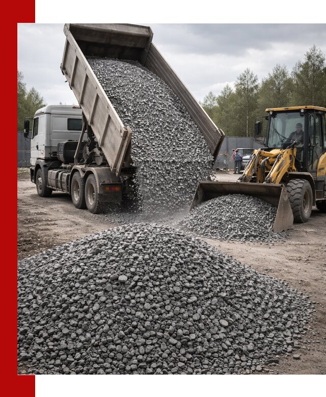 Доставка и продажа щебня гранитного в Куйбышеве