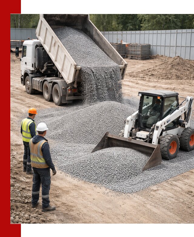 Доставка и продажа гранитного щебня фракции 0-5 в Куйбышеве