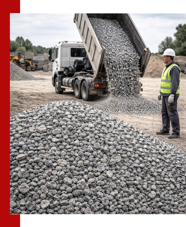 Доставка и продажа гранитного щебня фракции 5-20 в Куйбышеве