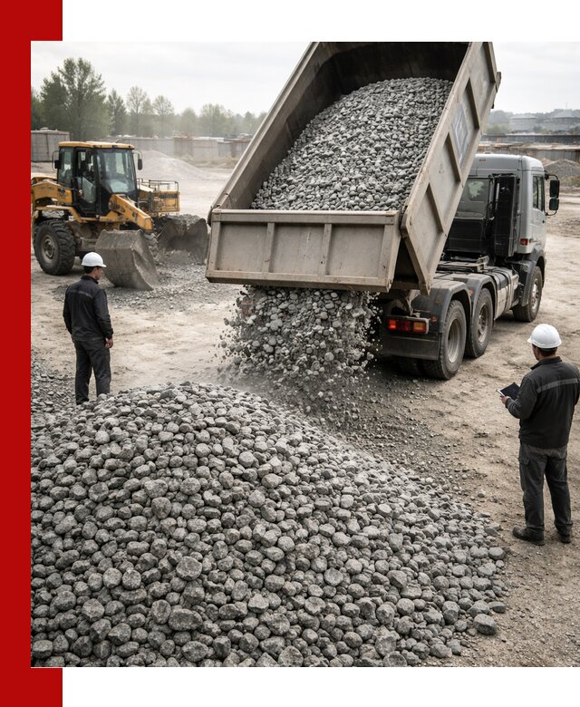 Доставка гранитного щебня фракции 20-40 в Куйбышеве