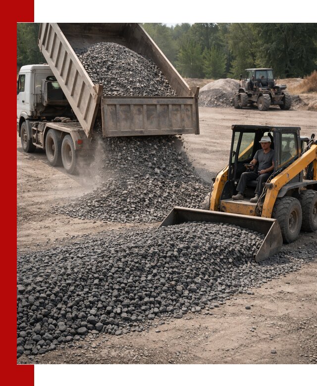 Гранитный щебень фракция 40-70 с доставкой в Куйбышеве