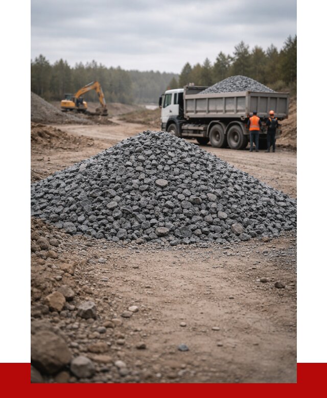 Щебень габбро диабаз фракция 40-70 в Куйбышеве от 2281 р-ПРОНЕРУДКбш