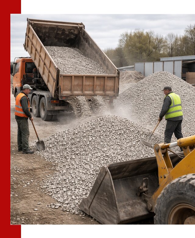 Доломитовый щебень фракции 5-20 с доставкой в Куйбышеве