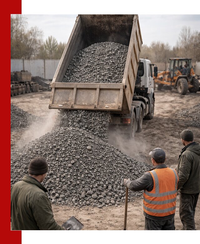 Доставка шлакового щебня в удобные сроки по выгодной цене в Куйбышеве