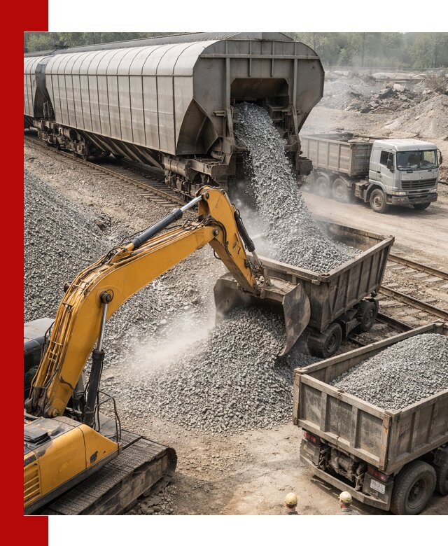 Доставка железнодорожного щебня в Куйбышеве крупными партиями быстрого отгруза