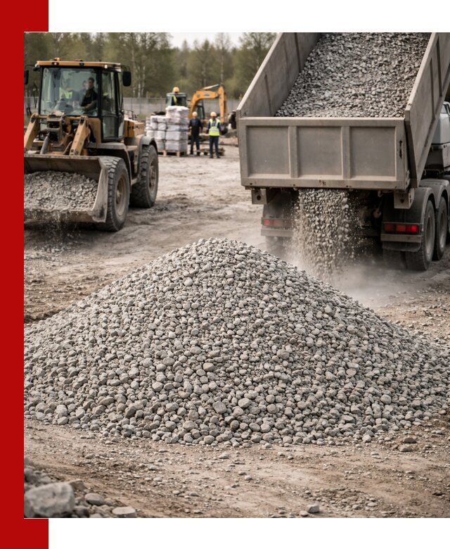 Вторичный щебень фракции 5-20 в Куйбышеве — доставка и продажа крупнотоннажно