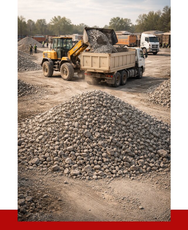 Вторичный щебень фракция 40-70 в Куйбышеве от 1804 р, ПРОНЕРУДКбш