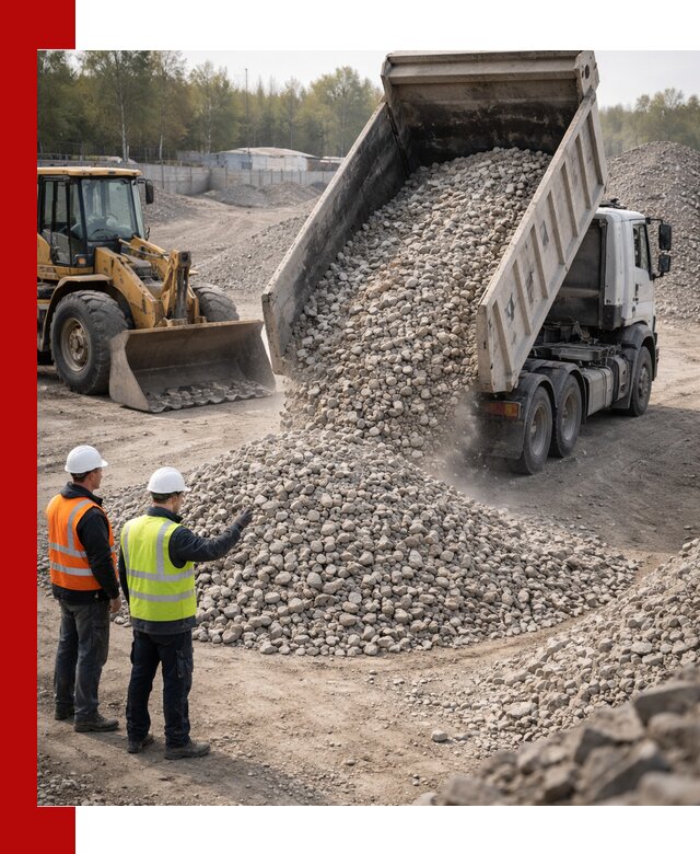 Вторичный щебень фракция 40–70 доставка в Куйбышеве