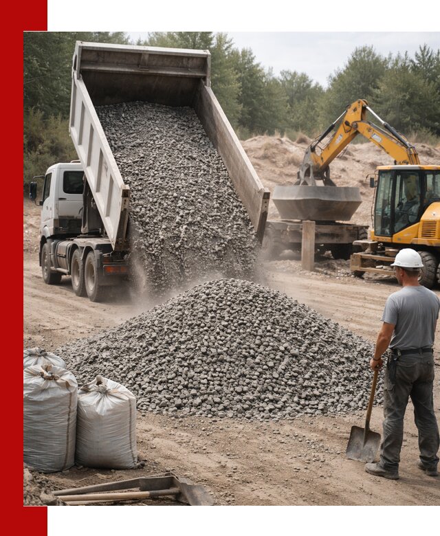 Доставка и продажа бетонного щебня в Куйбышеве