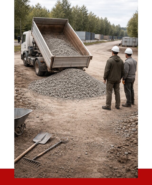 Бетонный щебень фракция 5-20 в Куйбышеве от 3318 р., ПРОНЕРУДКбш