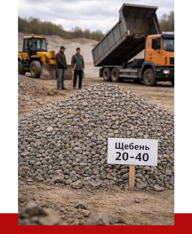 Бетонный щебень фракция 20-40 в Куйбышеве от 2540 р. | ПРОНЕРУДКбш