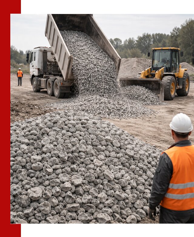 Доставка бетонного щебня фракции 20-40 в Куйбышеве