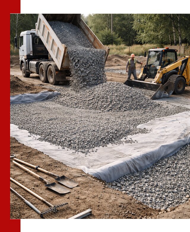 Щебень для фундамента с доставкой в Куйбышеве