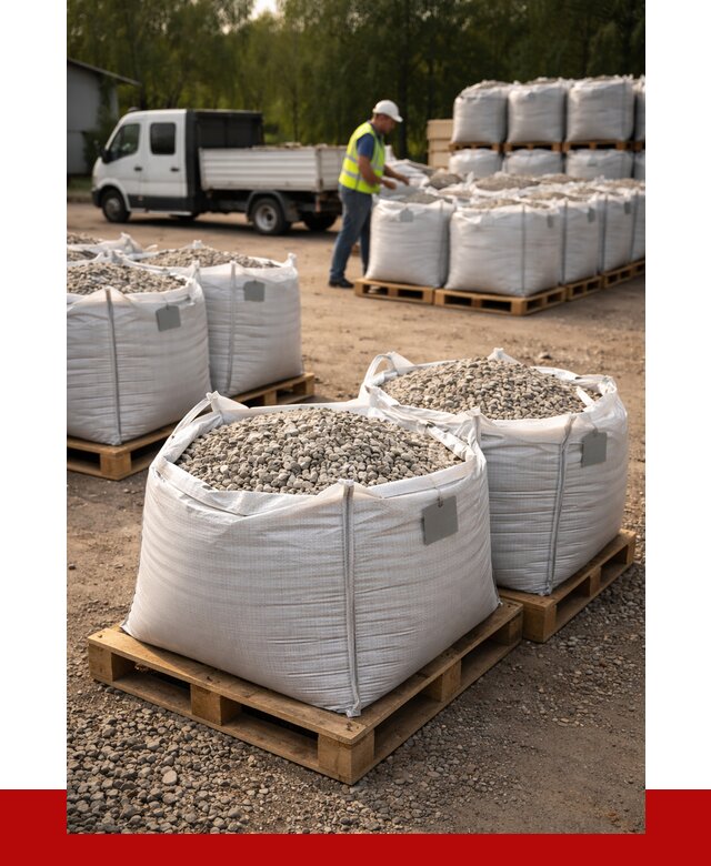 Щебень в мешках с доставкой в Куйбышеве от 4355 р. | ПРОНЕРУДКбш