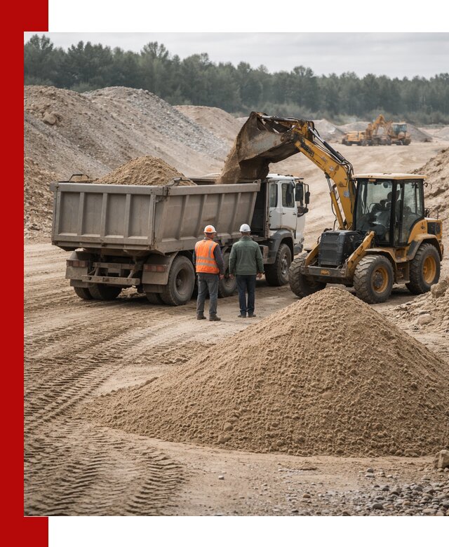 Карьерный среднезернистый песок с доставкой в Куйбышеве