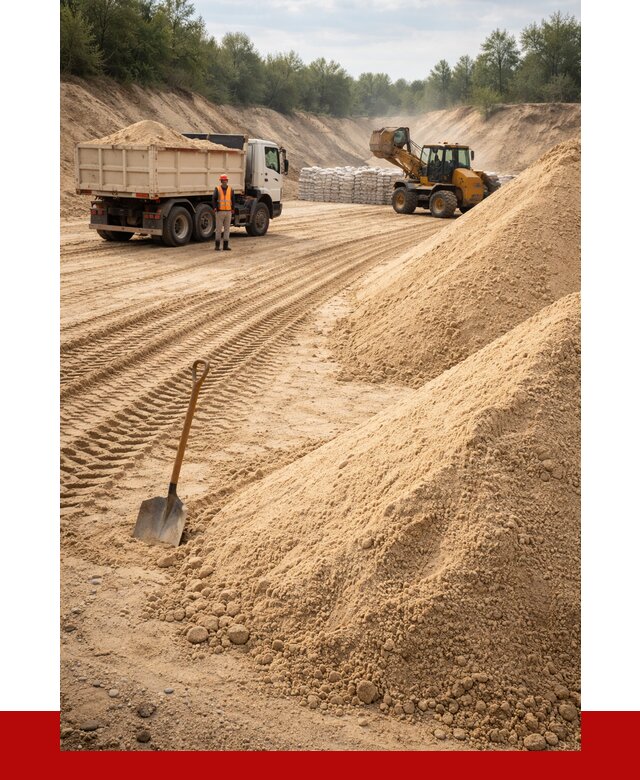Карьерный песок мелкозернистый в Куйбышеве от 9332 р. | ПРОНЕРУДКбш