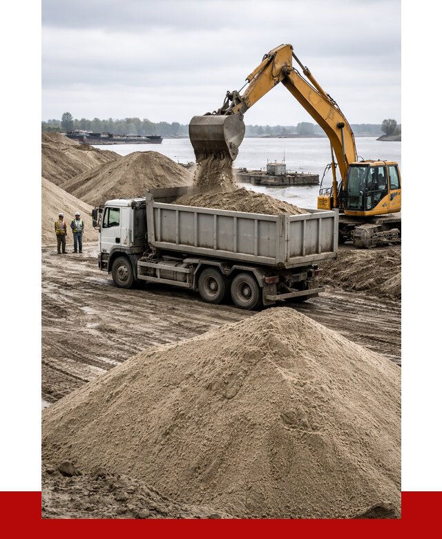 Купить речной песок навалом в Куйбышеве от 1866 р., ПРОНЕРУДКбш