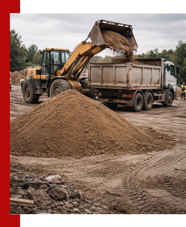 Доставка речного песка навалом в Куйбышеве быстро и выгодно