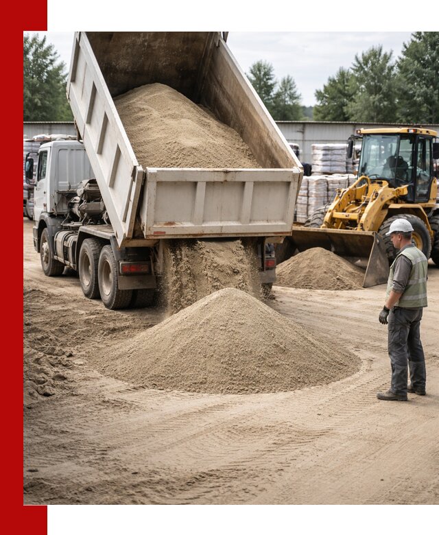 Поставка и доставка песка для бетона в Куйбышеве