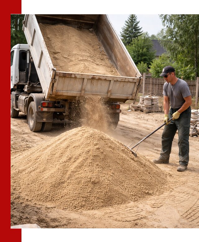 Доставка сухого песка самосвалами в Куйбышеве