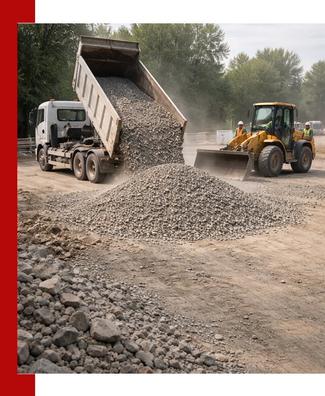 Гравий фракция 5–20 доставка в Куйбышеве оптом и в розницу