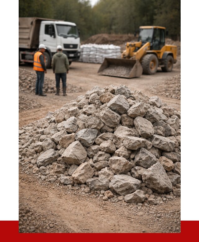 Купить бутовый камень с доставкой в Куйбышеве от 2385 р. | ПРОНЕРУДКбш