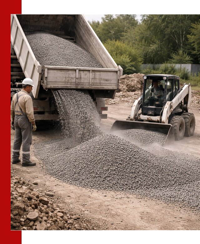 Доставка гравийного отсева 0-5 в Куйбышеве оптом и в розницу