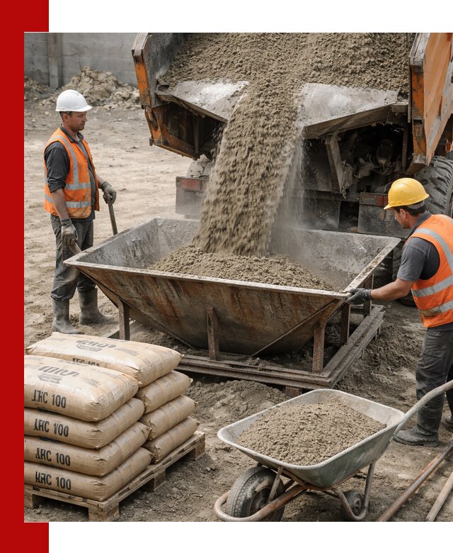 Доставка цементно-песчаной смеси М100 в Куйбышеве