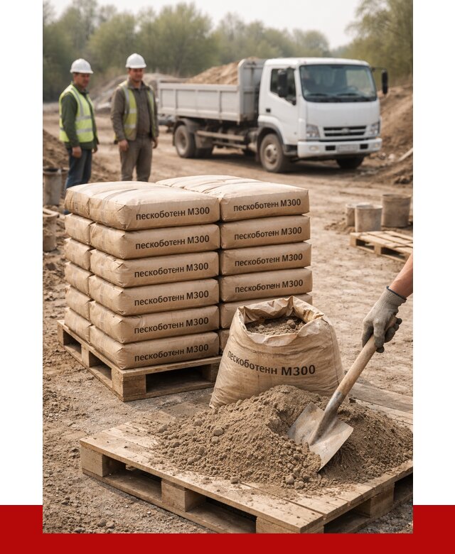 Пескобетон М300 в Куйбышеве с доставкой от 4822 р. за куб | ПРОНЕРУДКбш