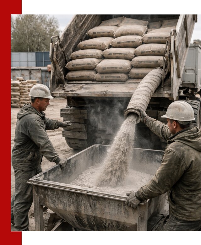 Доставка цемента М400 в Куйбышеве оптом и в розницу