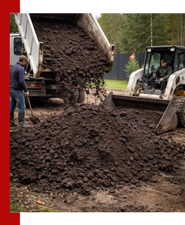Плодородный грунт с доставкой в Куйбышеве для садов и огородов