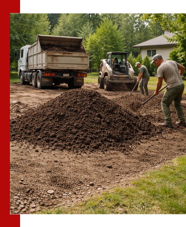 Доставка и укладка грунта для газона в Куйбышеве