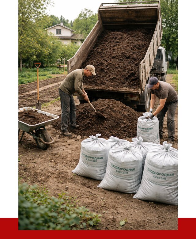 Плодородная смесь в Куйбышеве от 4355 р./куб с доставкой | ПРОНЕРУДКбш