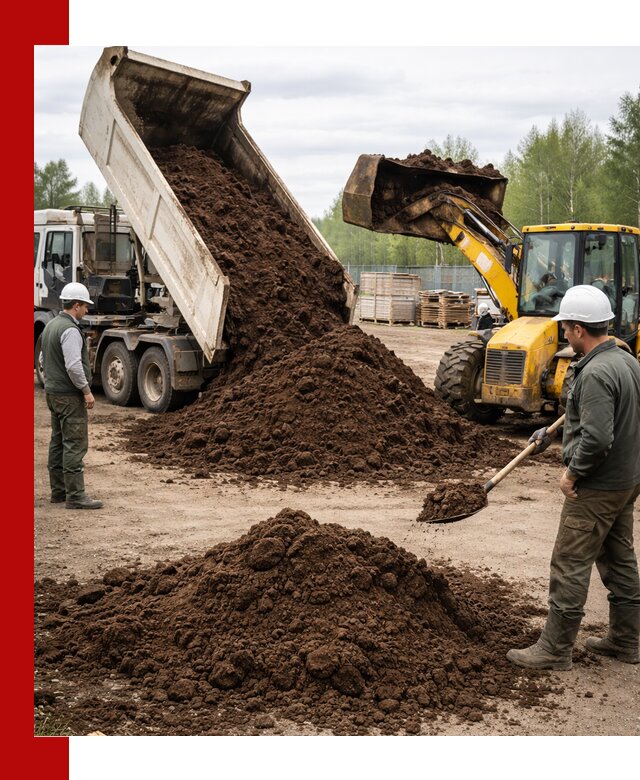 Доставка торфа оптом и в мешках в Куйбышеве