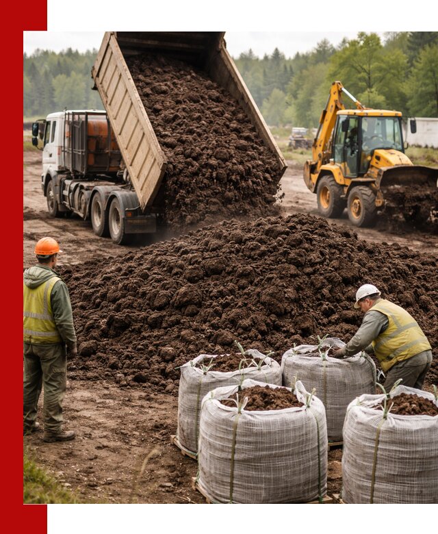 Доставка нейтрального торфа в Куйбышеве оптом и в розницу