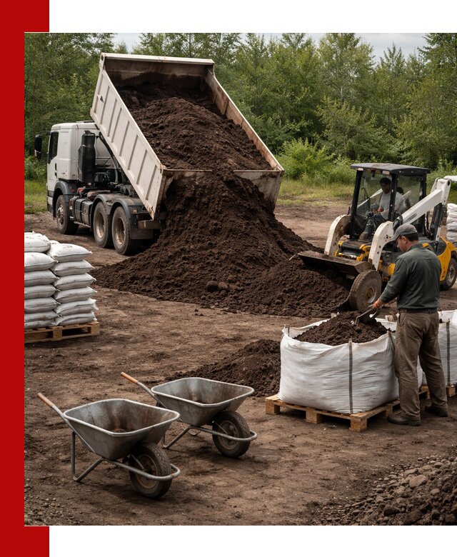 Доставка и продажа торфогрунта в Куйбышеве оптом и в розницу