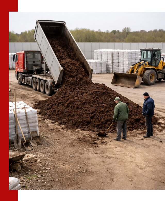 Доставка торфяных смесей оптом и в розницу в Куйбышеве