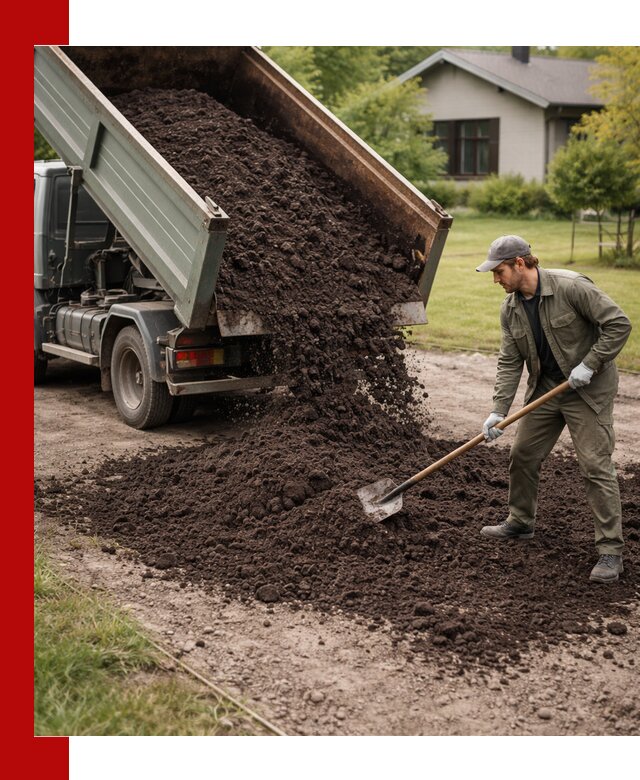 Чернозем для газона с доставкой в Куйбышеве быстро и качественно
