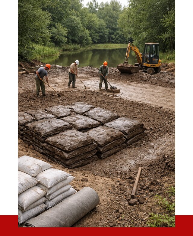 Купить глину для пруда в Куйбышеве от 4666 р. с доставкой | ПРОНЕРУДКбш