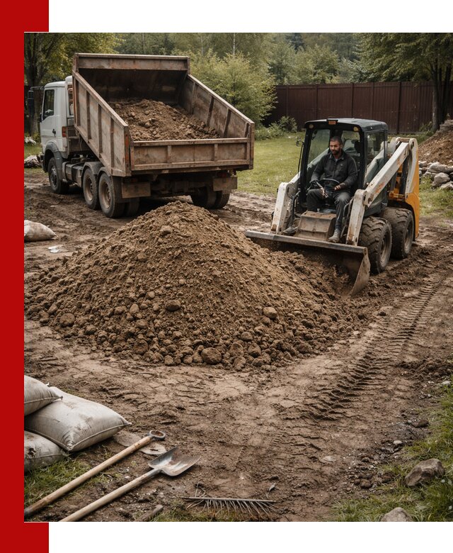 Суглинок для планировки участков в Куйбышеве с доставкой и выгрузкой