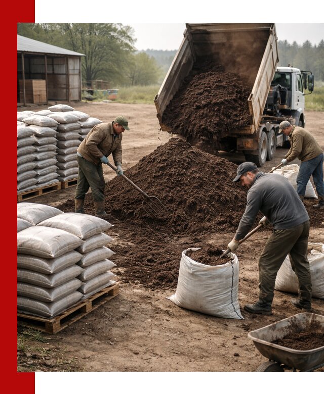Доставка компоста оптом и в розницу в Куйбышеве