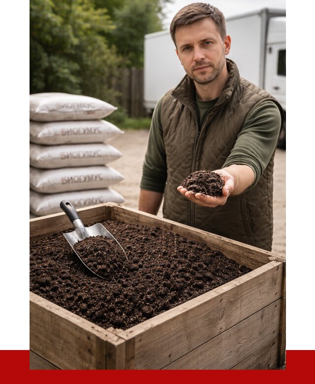 Купить биогумус в Куйбышеве с доставкой от 8814 р. за куб | ПРОНЕРУДКбш