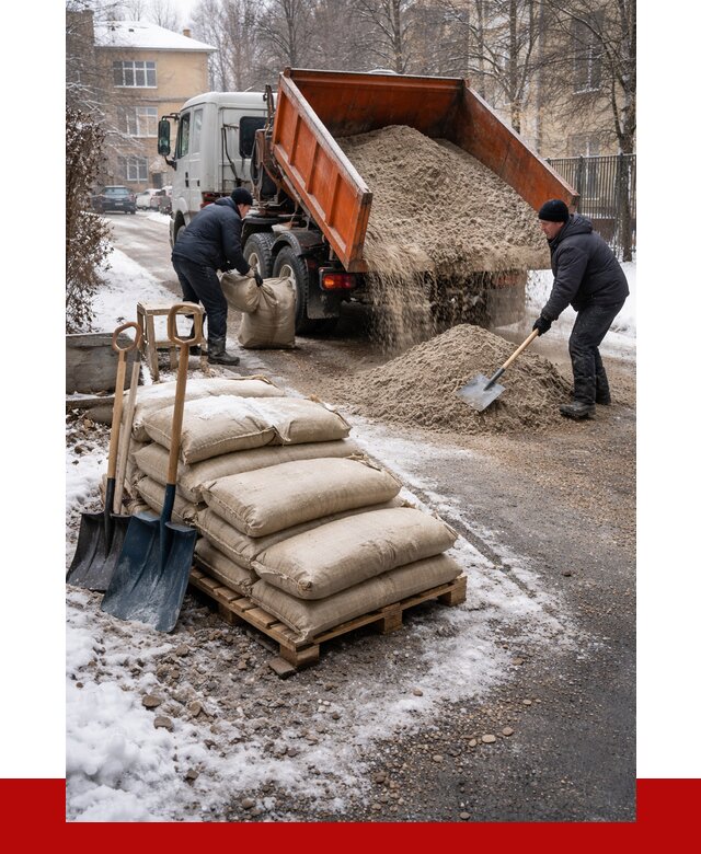 Противогололедные материалы оптом в Куйбышеве от 4355 р. | ПРОНЕРУДКбш