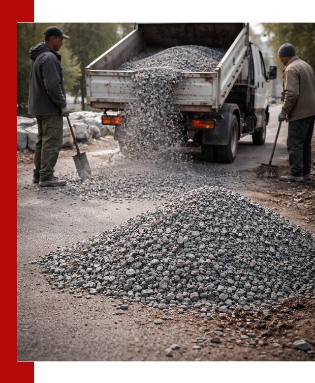 Гранитная крошка для посыпки дорог и тротуаров в Куйбышеве