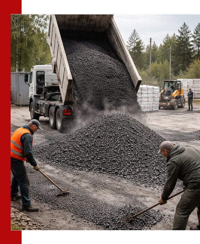 Доставка и продажа асфальтного гранулята в Куйбышеве