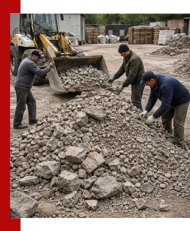 Демонтаж и вывоз бой бетона в Куйбышеве