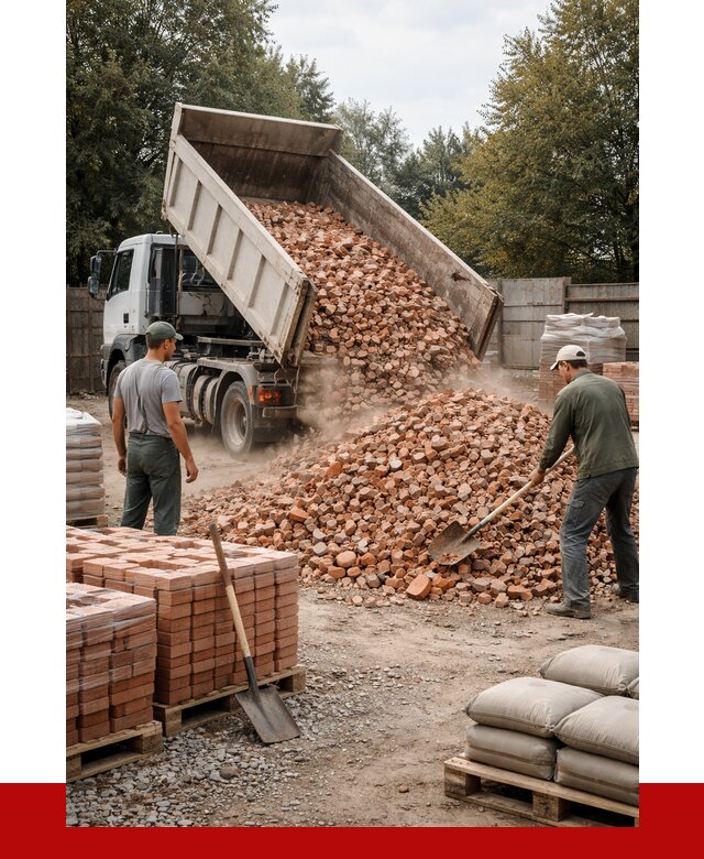 Бой кирпича в Куйбышеве с доставкой от 4355 руб/куб | ПРОНЕРУДКбш