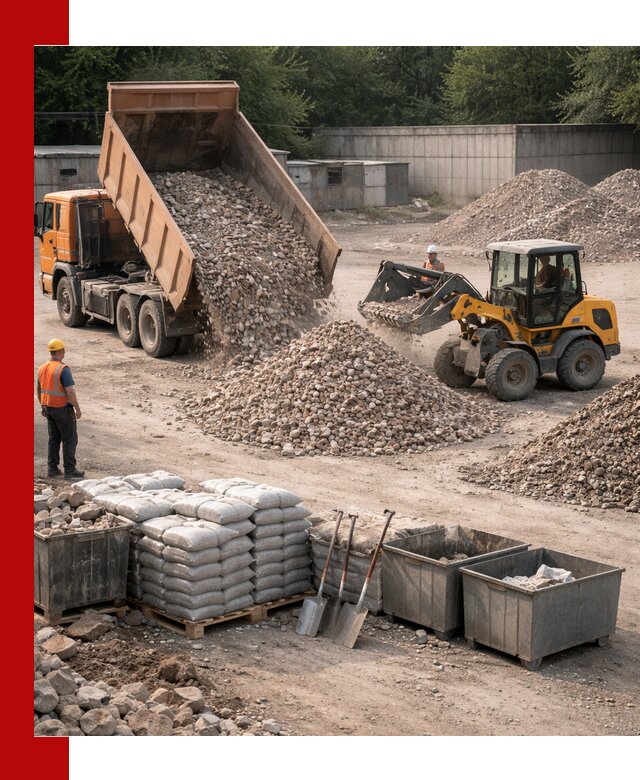 Вторичные материалы для отсыпки в Куйбышеве — поставка и доставка